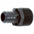 House WP12P-08PB 0.5 Barb x 0.5 MPT in. Adapter HO3257022